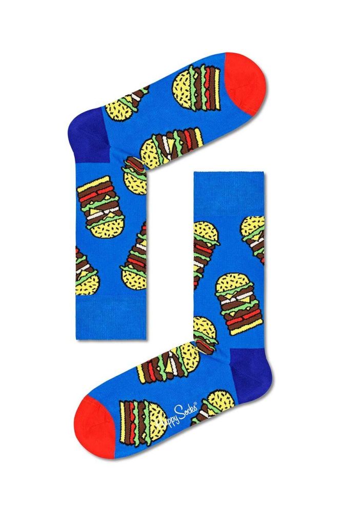 Шкарпетки Happy Socks Burger колір блакитний