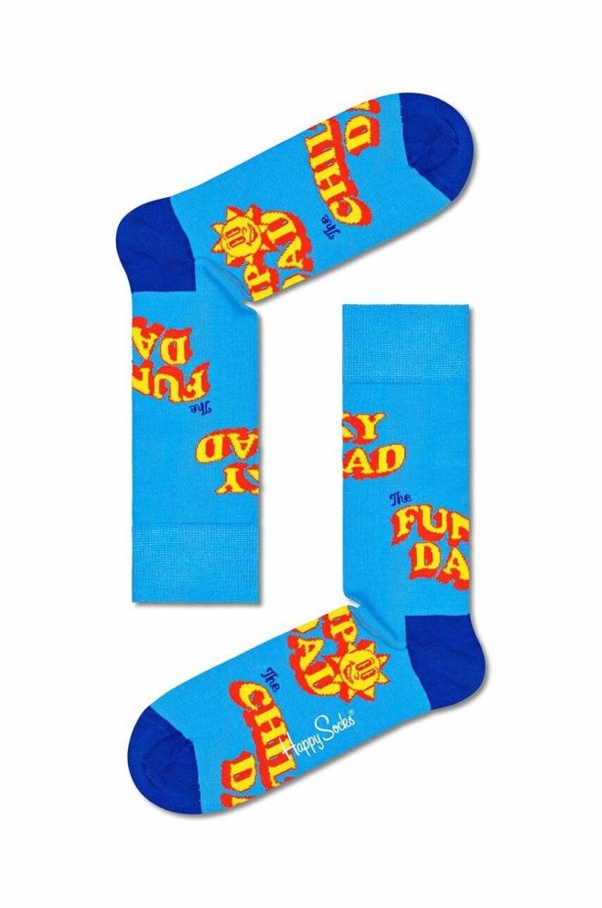 Шкарпетки Happy Socks Number One Dad колір бірюзовий