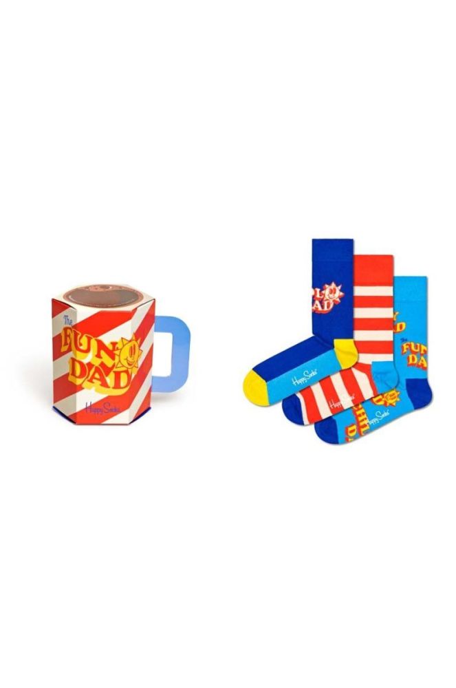 Шкарпетки Happy Socks Father Of The Years 3-pack колір барвистий фото 6