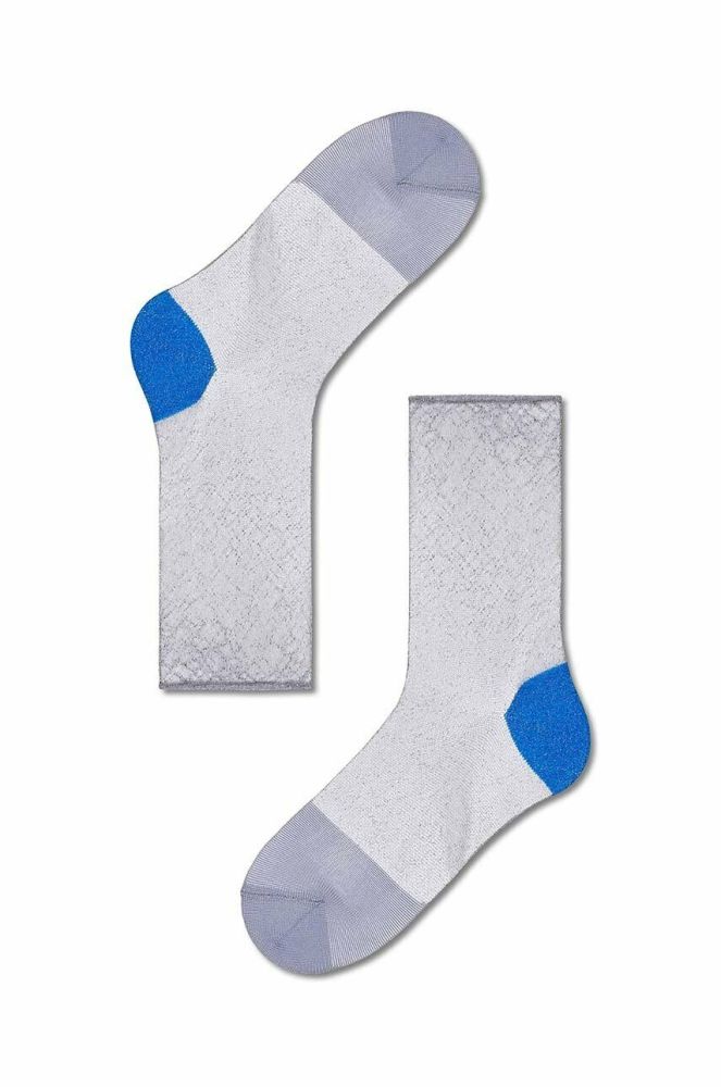 Шкарпетки Happy Socks Light Blue Franca Ankle колір сірий