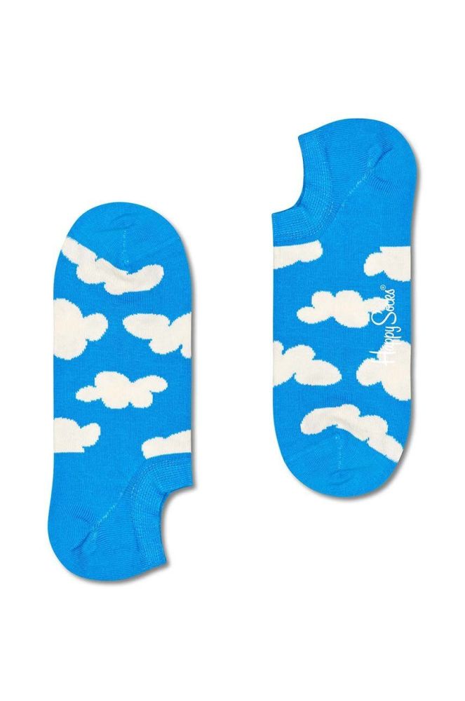 Шкарпетки Happy Socks Cloudy No Show Sock колір бірюзовий