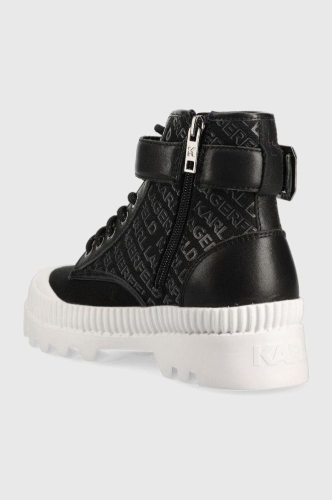Черевики Karl Lagerfeld KL42546 TREKKA II жіночі колір чорний на платформі фото 3