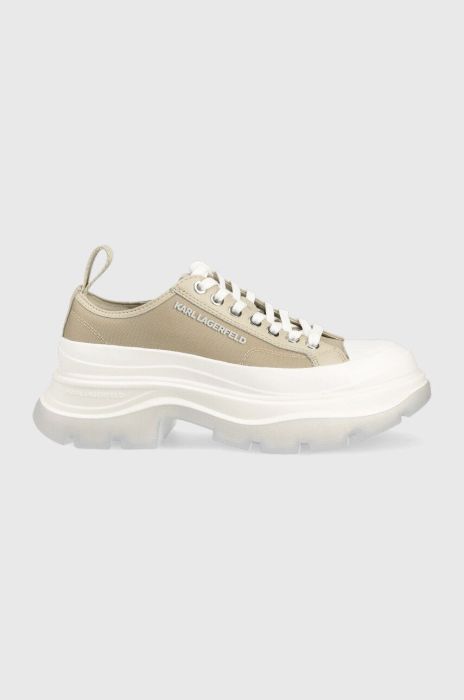 Кеди Karl Lagerfeld LUNA колір бежевий