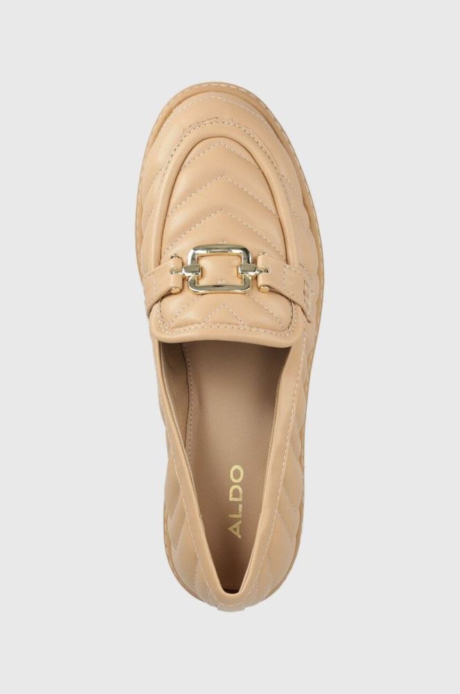 Мокасини Aldo Haya жіночі колір бежевий на плоскому ходу фото 4