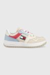 Кросівки Tommy Jeans Meg Low колір бежевий Кросівки Tommy Jeans Meg Low колір бежевий