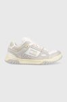 Шкіряні кросівки Tommy Jeans En0en02053 Wmns Droid Low колір бежевий Шкіряні кросівки Tommy Jeans En0en02053 Wmns Droid Low колір бежевий