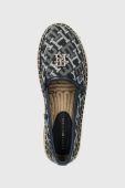 Еспадрилі Tommy Hilfiger TH MONOGRAM DENIM ESPADRILLE колір синій на платформі
