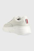 Шкіряні кросівки Tommy Hilfiger FW0FW06855 CHUNKY LEATHER SNEAKER колір сірий