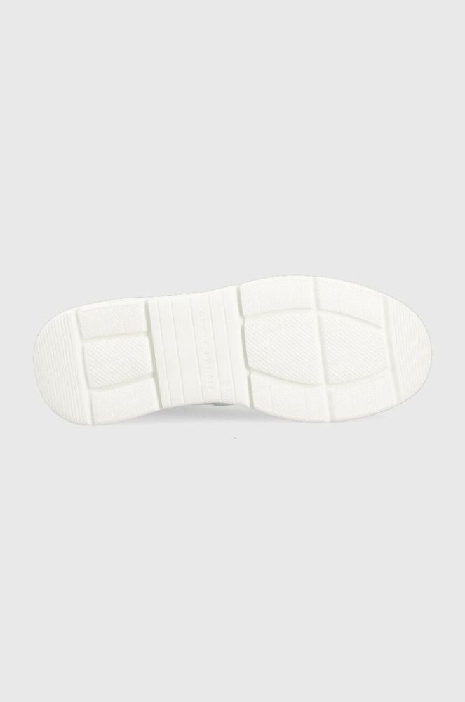 Шкіряні кросівки Tommy Hilfiger FW0FW06855 CHUNKY LEATHER SNEAKER колір сірий фото 5