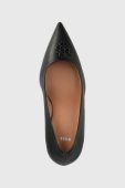 Шкіряні туфлі BOSS Janet колір чорний 50488242