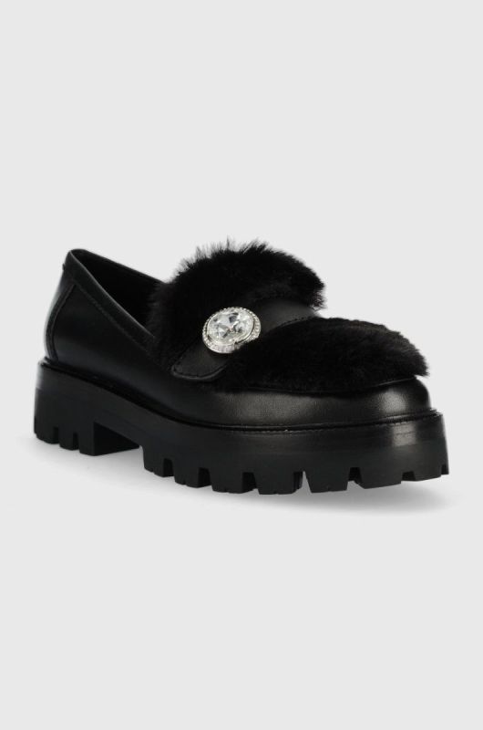 Мокасини Kate Spade Posh жіночі колір чорний на платформі KA320 фото 2