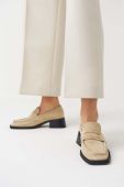 Замшеві туфлі Vagabond Shoemakers BLANCA жіночі колір бежевий каблук блок 5417.540.13