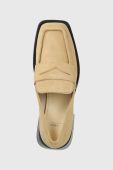 Замшеві туфлі Vagabond Shoemakers BLANCA жіночі колір бежевий каблук блок 5417.540.13
