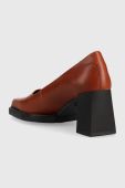 Шкіряні туфлі Vagabond Shoemakers EDWINA колір коричневий каблук блок