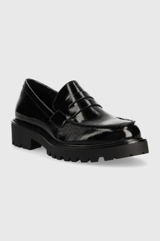 Шкіряні мокасини Vagabond Shoemakers KENOVA жіночі колір чорний на плоскому ходу 5241.360.20 фото 2