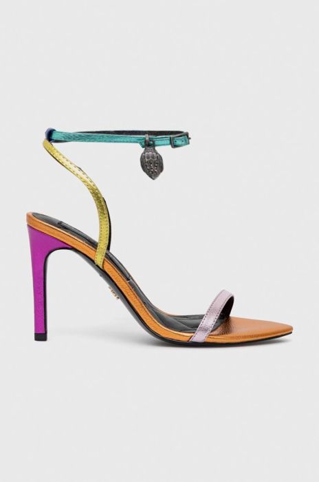 Шкіряні сандалі Kurt Geiger London Shoreditch колір барвистий