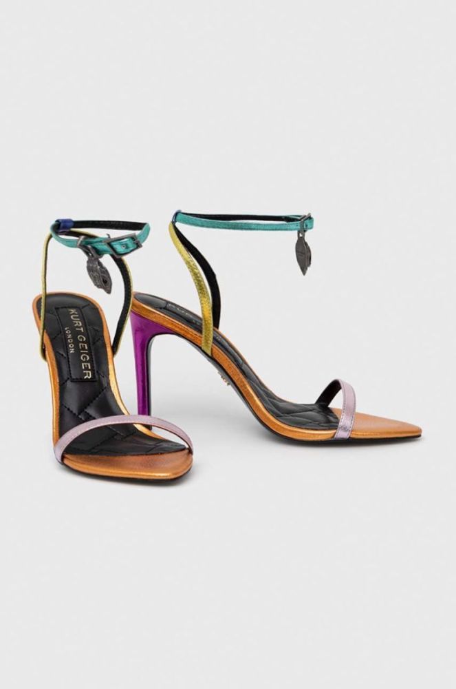 Шкіряні сандалі Kurt Geiger London Shoreditch колір барвистий фото 2