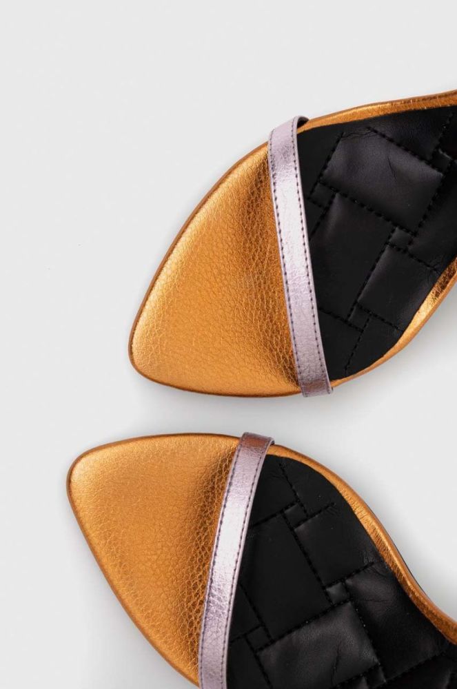 Шкіряні сандалі Kurt Geiger London Shoreditch колір барвистий фото 4