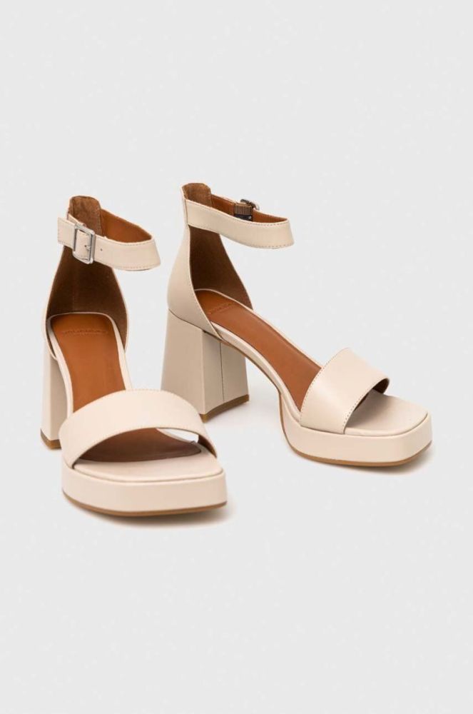 Шкіряні сандалі Vagabond Shoemakers FIONA колір бежевий 5515.001.02 фото 2