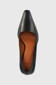 Шкіряні туфлі Vagabond Shoemakers TILLY колір чорний на низьких підборах 5518.001.20