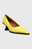 Шкіряні туфлі Vagabond Shoemakers TILLY колір зелений каблук блок 5518.001.54