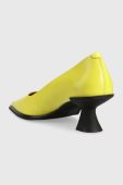 Шкіряні туфлі Vagabond Shoemakers TILLY колір зелений каблук блок 5518.001.54