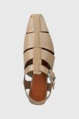 Шкіряні сандалі Vagabond Shoemakers WIOLETTA жіночі колір бежевий 5501.101.09