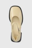 Шкіряні туфлі Vagabond Shoemakers ANSIE колір бежевий каблук блок 5445.201.32