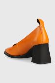 Шкіряні туфлі Vagabond Shoemakers HEDDA колір помаранчевий каблук блок 5303.101.44