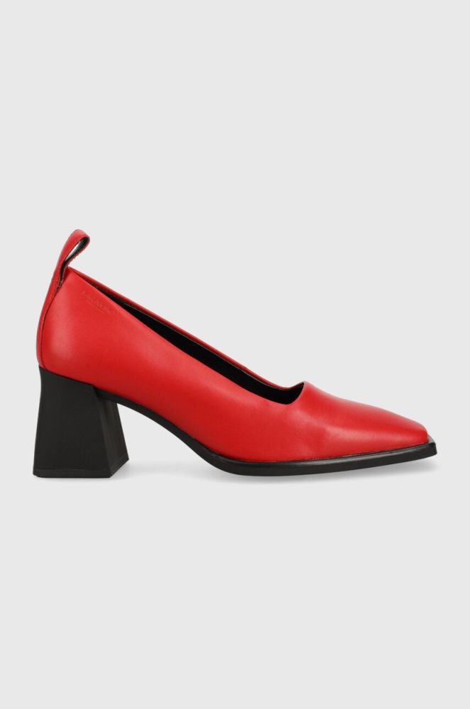 Шкіряні туфлі Vagabond Shoemakers HEDDA колір червоний каблук блок 5303.101.47
