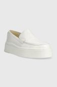 Шкіряні мокасини Vagabond Shoemakers STACY колір білий на платформі 5522.101.01
