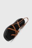 Шкіряні сандалі Vagabond Shoemakers COURTNEY жіночі колір коричневий на платформі 5334.701.27