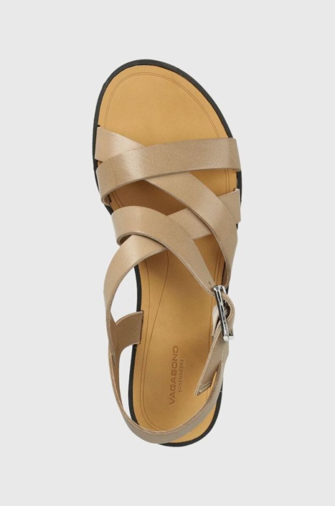 Шкіряні сандалі Vagabond Shoemakers TIA 2.0 жіночі колір бежевий 5531.201.09 фото 4