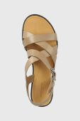 Шкіряні сандалі Vagabond Shoemakers TIA 2.0 жіночі колір бежевий 5531.201.09