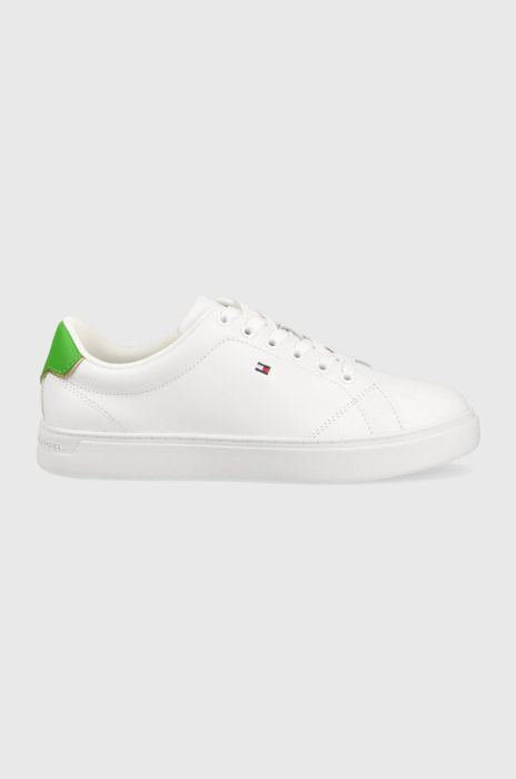 Шкіряні кросівки Tommy Hilfiger ESSENTIAL COURT SNEAKER колір бежевий FW0FW07427 (2977430)