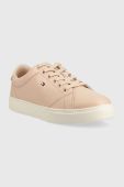 Шкіряні кросівки Tommy Hilfiger ESSENTIAL COURT SNEAKER колір бежевий FW0FW07427 (2976488)