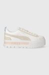 Шкіряні кросівки Puma Mayze Mix Wns колір білий 387468-05 Шкіряні кросівки Puma Mayze Mix Wns колір білий 387468-05