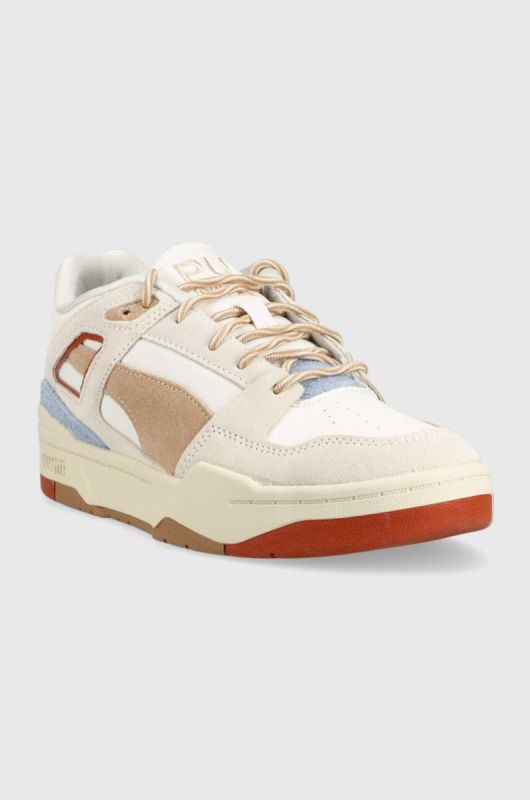 Замшеві кросівки Puma Slipstream Wild Women Wns колір бежевий фото 2