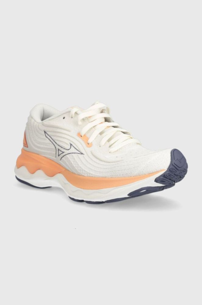 Бігові кросівки Mizuno Wave Skyrise 4 колір білий фото 2