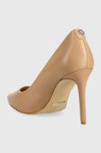 Шкіряні туфлі Guess Piera9 колір бежевий FL5PI9 LEA08
