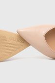 Шкіряні туфлі Guess Shadee колір рожевий