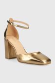 Туфлі Guess Kiella колір золотий каблук блок FL5KIE LEL03 GOLD