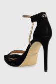 Замшеві сандалі Guess Zoila колір чорний FL5ZOI SUE03 BLACK