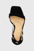 Замшеві сандалі Guess Zoila колір чорний FL5ZOI SUE03 BLACK