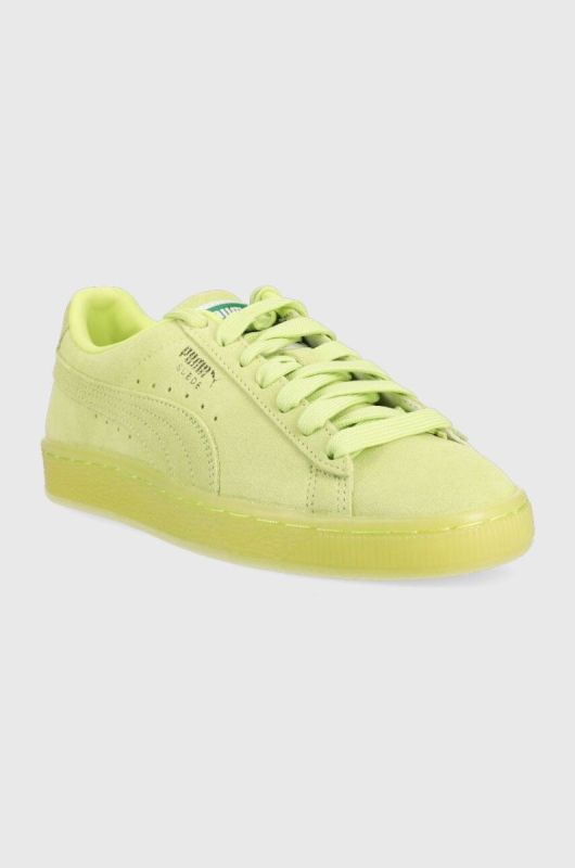 Замшеві кросівки Puma Suede Classic XXI колір зелений 374915-73 (3218001) фото 2