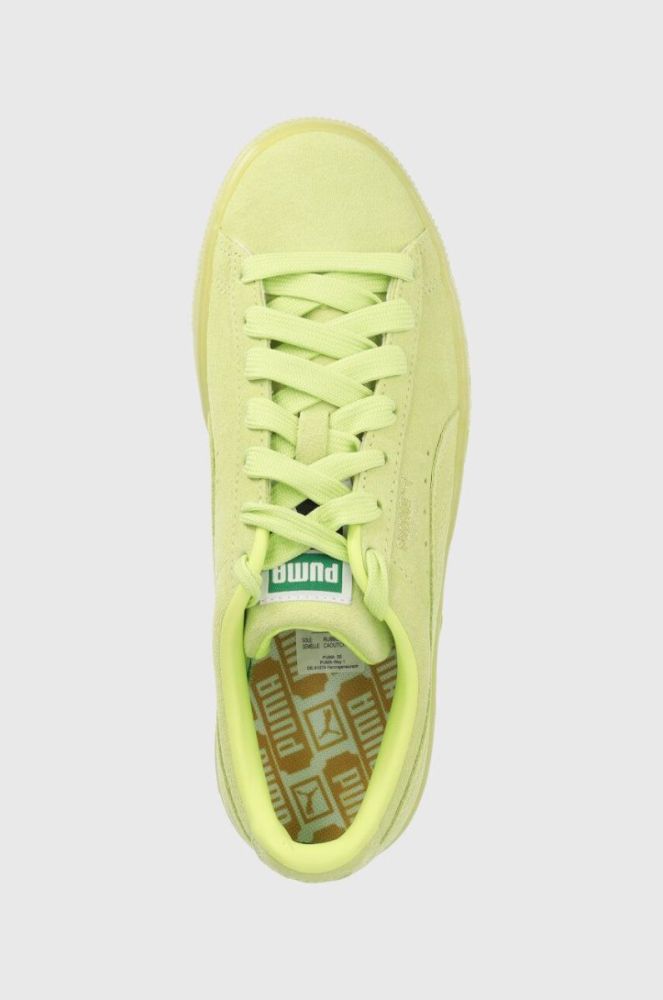 Замшеві кросівки Puma Suede Classic XXI колір зелений 374915-73 (3218001) фото 4