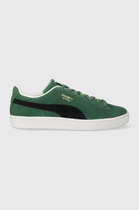 Замшеві кросівки Puma Suede Classic XXI колір зелений 374915-73 (3218188)