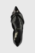 Шкіряні балетки Patrizia Pepe колір чорний