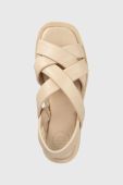 Шкіряні сандалі Gant Khiria жіночі колір бежевий 26561832.G110