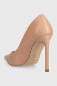 Шкіряні туфлі Steve Madden Vaze колір бежевий